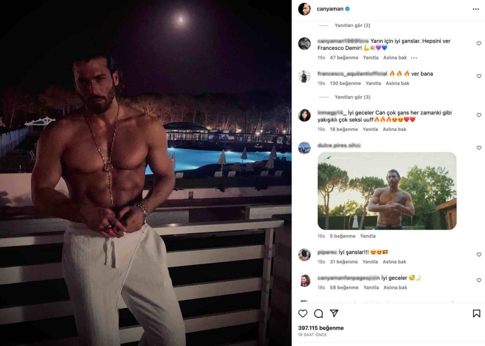 can yaman in viola come il mare paylasimi gundem oldu